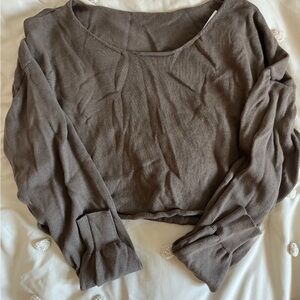 Brandy Melville Brown Crop Top